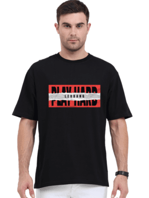 Play Hard Leobang Oversized Tee – Bold Edition