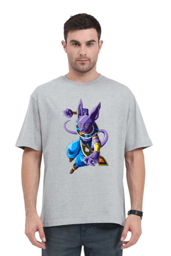 Beerus Attack Stance Oversized T-Shirt