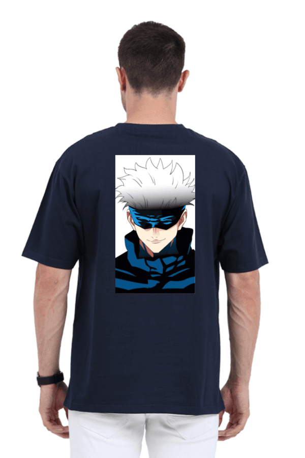 Gojo Masked Headshot Oversized Tee – Infinite Style Edition