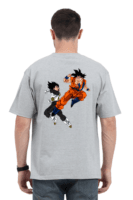 Clash of Titans Oversized Tee – Goku vs Vegeta Edition