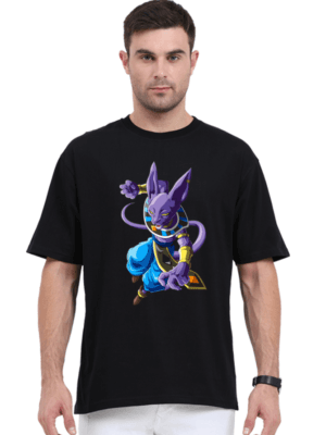 Beerus Attack Stance Oversized T-Shirt