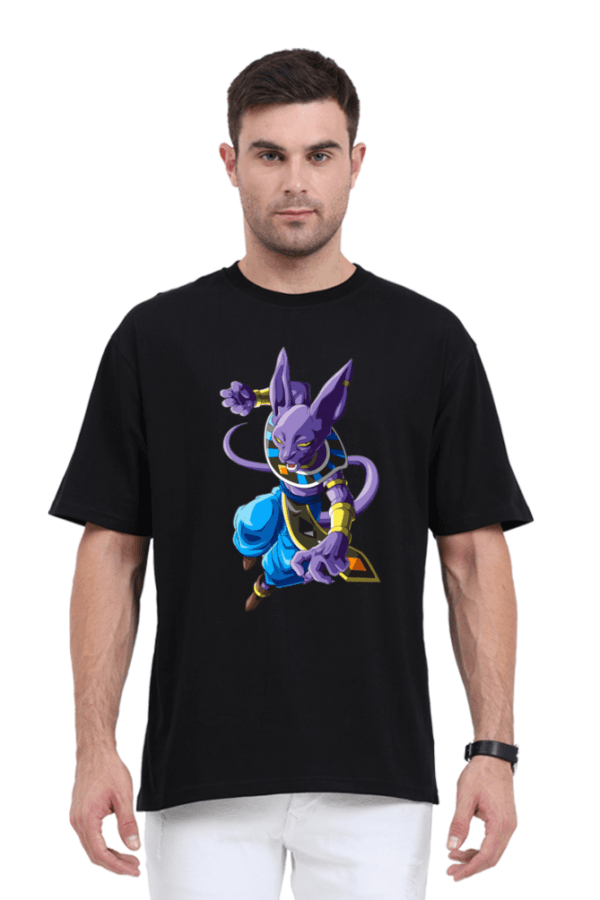 Beerus Attack Stance Oversized T-Shirt