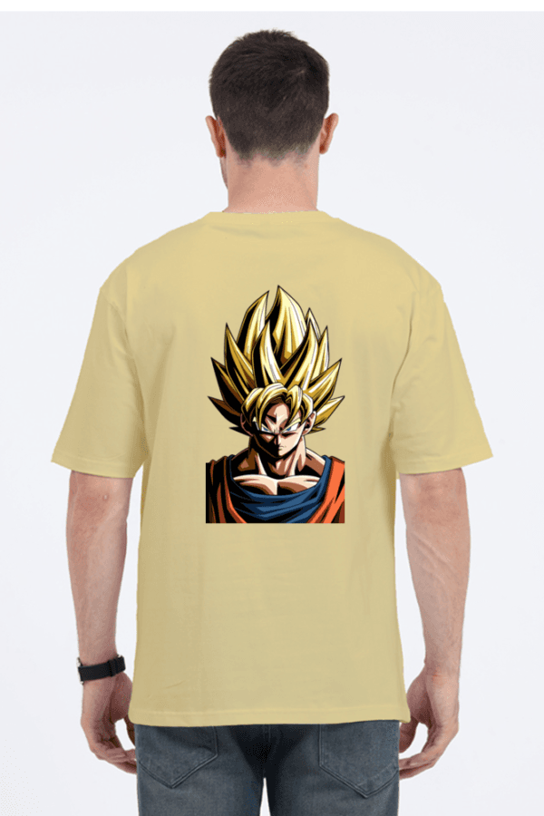 Locked In Oversized Tee – Goku Headshot Edition