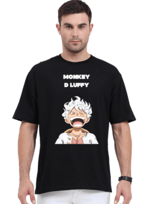 Boundless Energy Oversized Tee – Luffy Gear 5 Edition