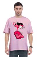 Cool Cat Oversized Tee – Pink Panther Sunglasses Edition