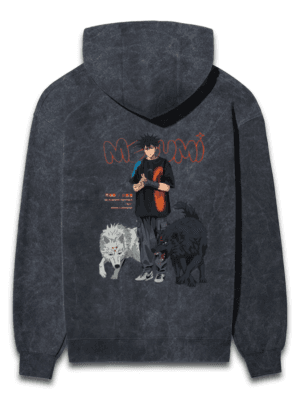 Divine Bond Oversized Hoodie – Megumi and His Divine Dogs