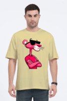 Cool Cat Oversized Tee – Pink Panther Sunglasses Edition