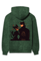 The Dynamic Duo Oversized Hoodie – Batman & Catwoman Chemistry