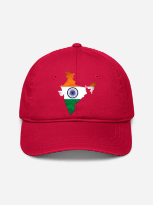 Tricolor India Map Cap – Patriot Edition