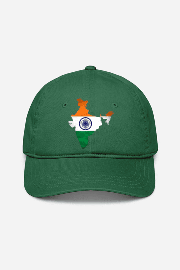 Tricolor India Map Cap – Patriot Edition