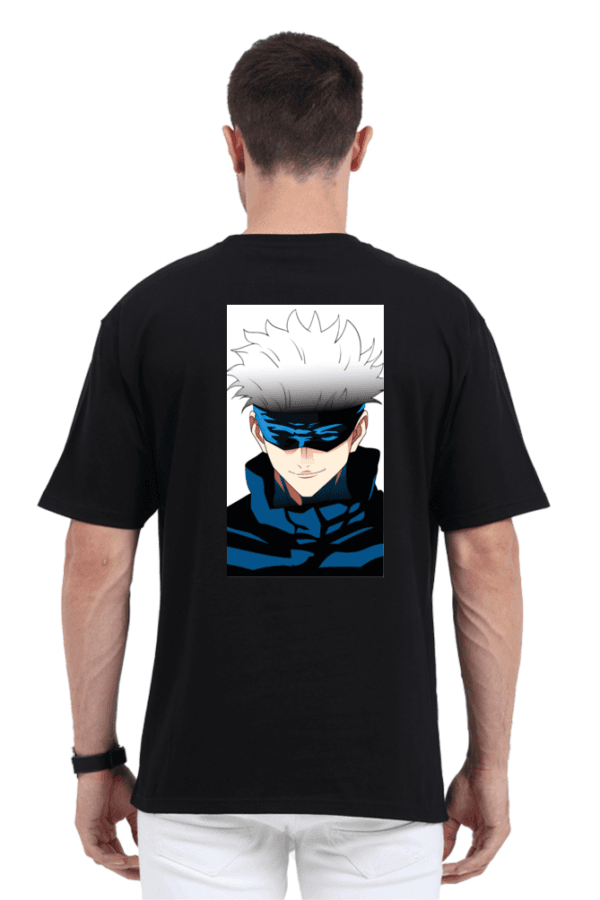 Gojo Masked Headshot Oversized Tee – Infinite Style Edition