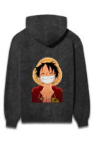 The Pirate King’s Grin Oversized Hoodie – Luffy’s Iconic Smile Edition