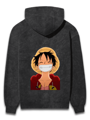 The Pirate King’s Grin Oversized Hoodie – Luffy’s Iconic Smile Edition