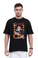 Tanjiro Flame Breather Oversized T-Shirt