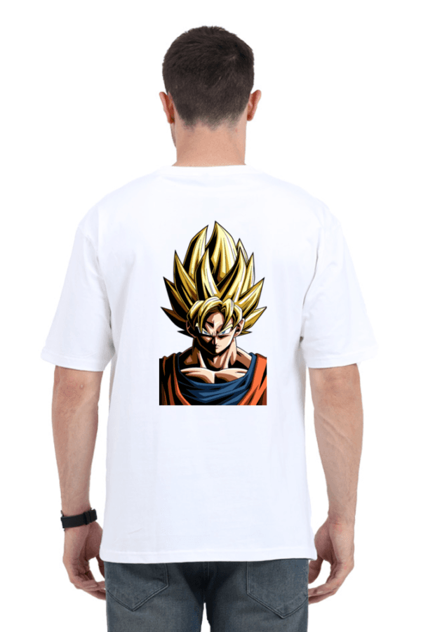 Locked In Oversized Tee – Goku Headshot Edition