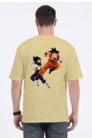 Clash of Titans Oversized Tee – Goku vs Vegeta Edition