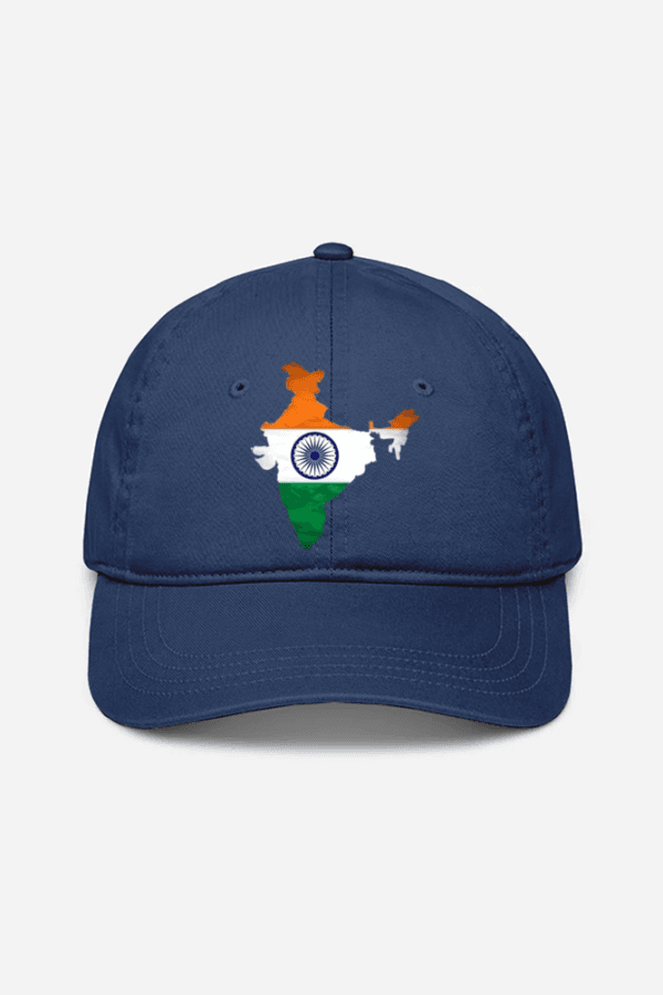 Tricolor India Map Cap – Patriot Edition