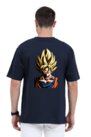 Locked In Oversized Tee – Goku Headshot Edition