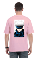 Gojo Masked Headshot Oversized Tee – Infinite Style Edition