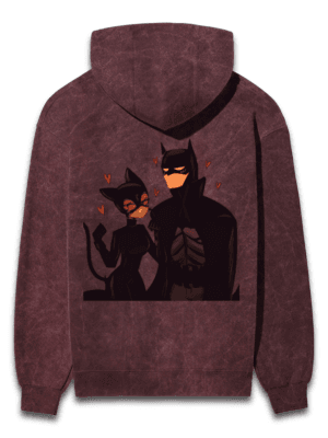 The Dynamic Duo Oversized Hoodie – Batman & Catwoman Chemistry