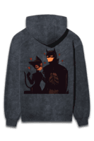 The Dynamic Duo Oversized Hoodie – Batman & Catwoman Chemistry