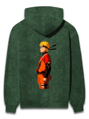 Shinobi Elegance Oversized Hoodie – Naruto’s Side Profile Edition