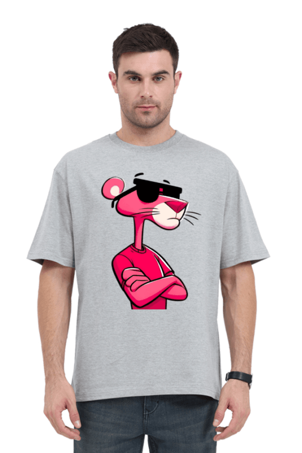 Cool Cat Oversized Tee – Pink Panther Sunglasses Edition