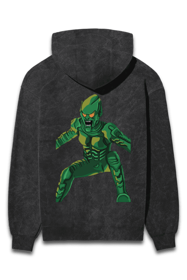 Sinister Strikes Hoodie – Green Goblin Edition