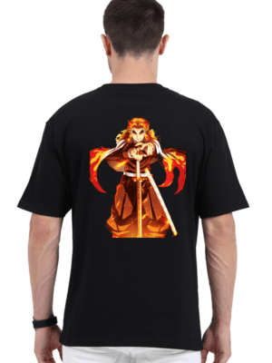 Blazing Resolve Oversized Tee – Rengoku Sword Stance Edition