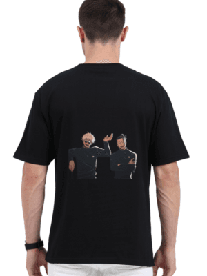 Gojo & Geto Chilling Oversized Tee – Sorcerer Vibes Edition