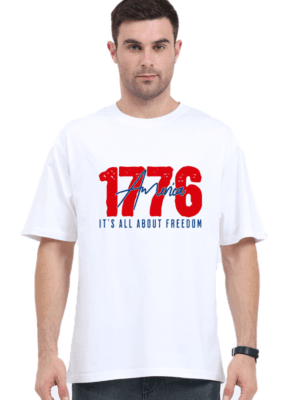 1776 Freedom Oversized Tee – American Spirit Edition