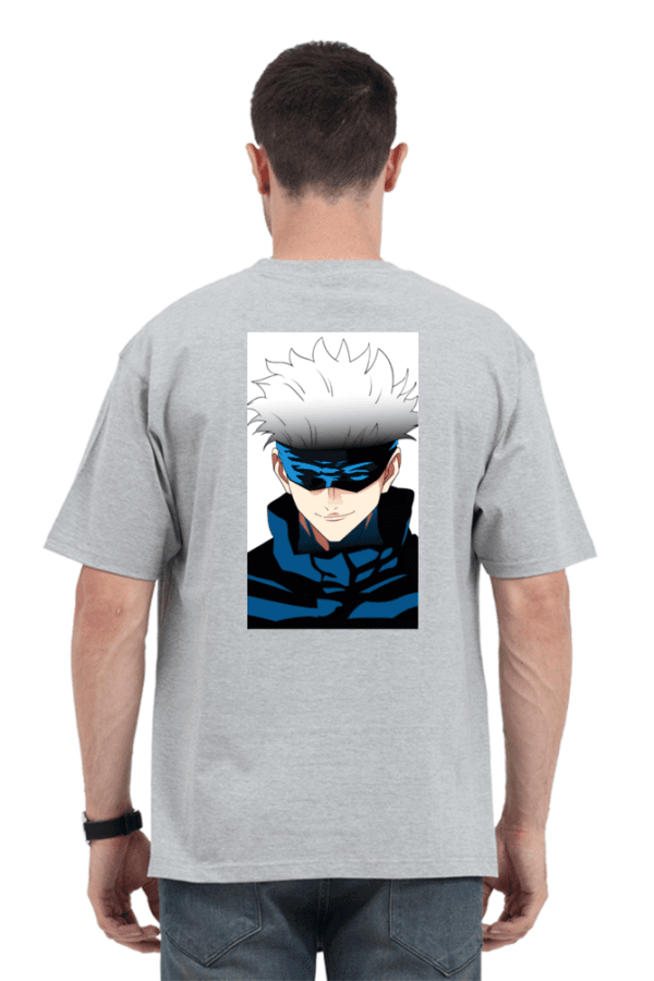 Gojo Masked Headshot Oversized Tee – Infinite Style Edition