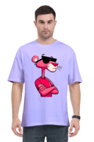 Cool Cat Oversized Tee – Pink Panther Sunglasses Edition