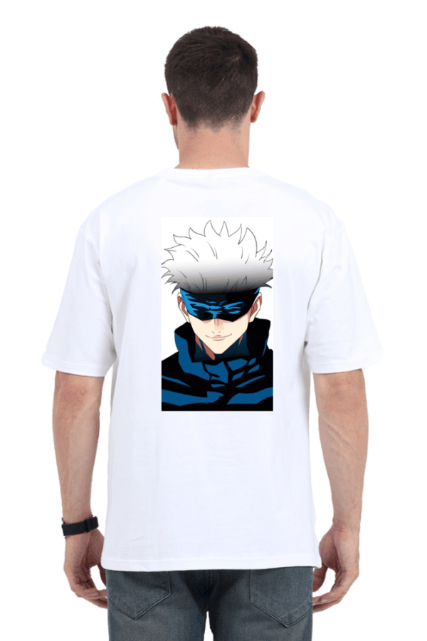 Gojo Masked Headshot Oversized Tee – Infinite Style Edition